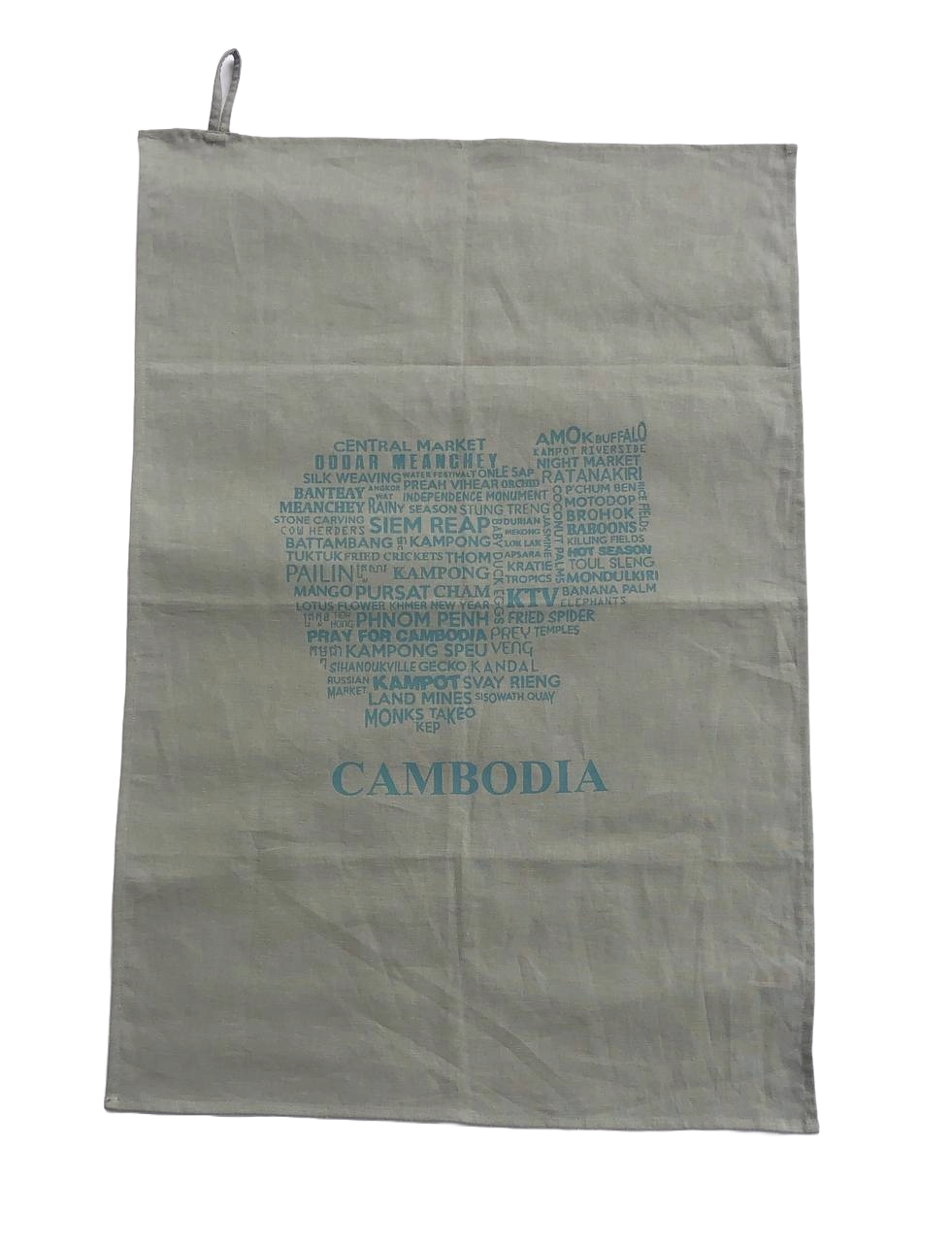 Map Tea Towel