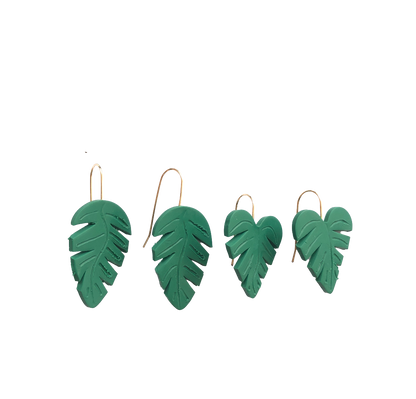 Monstera Earring