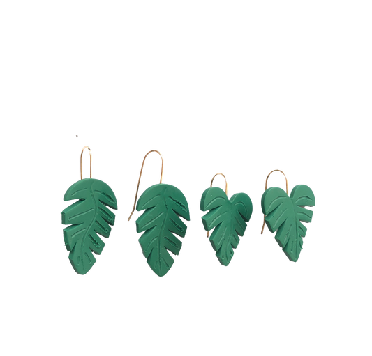 Monstera Earring