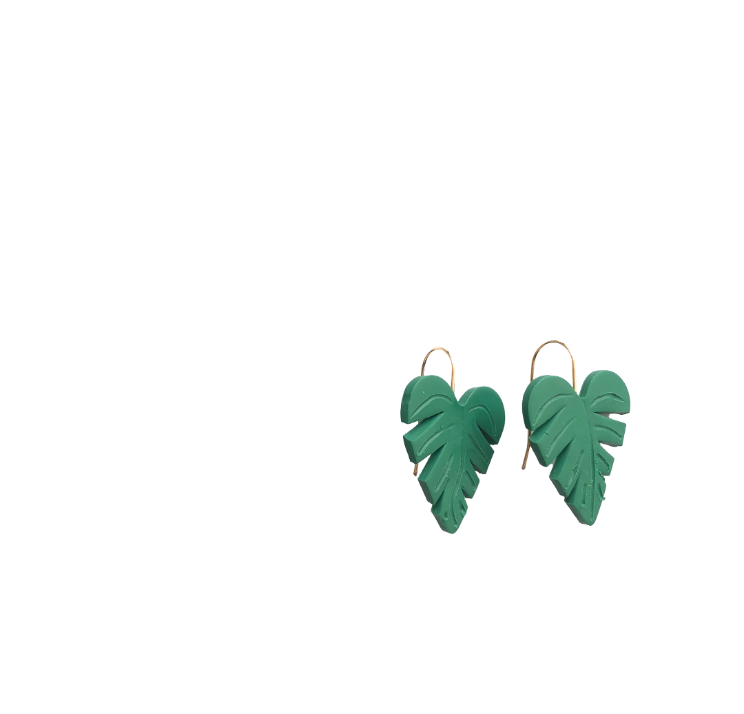 Monstera Earring