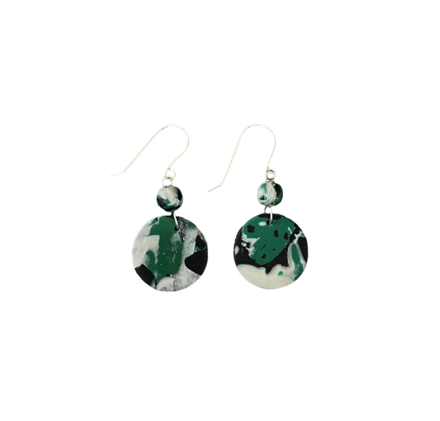 Ancient Green Circle Earring