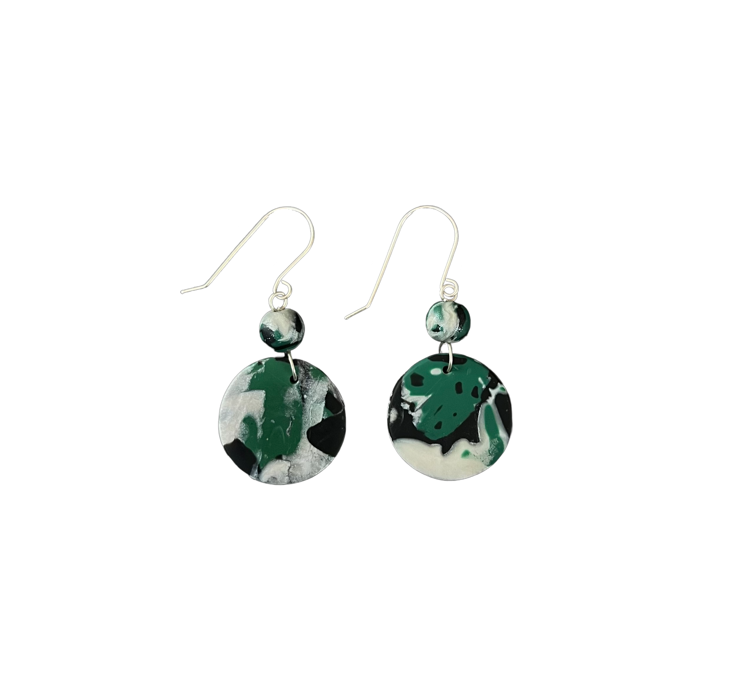 Ancient Green Circle Earring