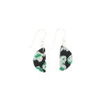 Ancient Green Half-Moon Earring