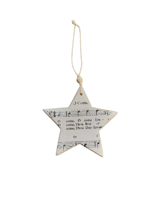 Musical Star Christmas Ornament