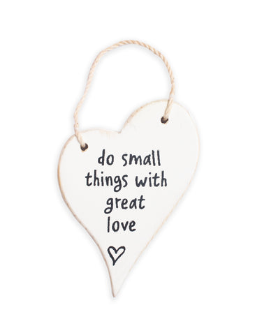 Small Things Plaque (Hanging Ornament)