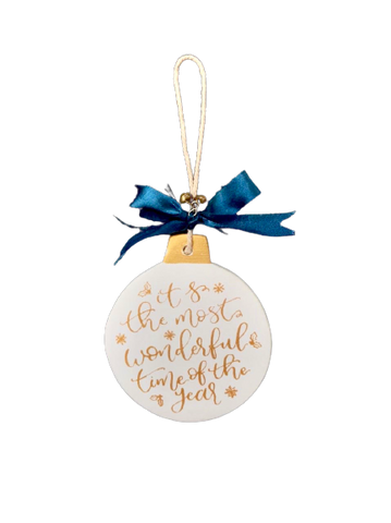 Wonderful time of the year - Christmas Ornament